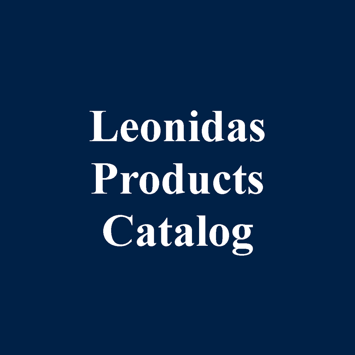 Leonidas Belgian Chocolates Product Catalog