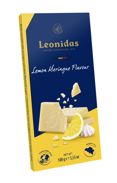 Leonidas White Lemon Meringue Flavored Bars (6 x 100gr) - Leonidas