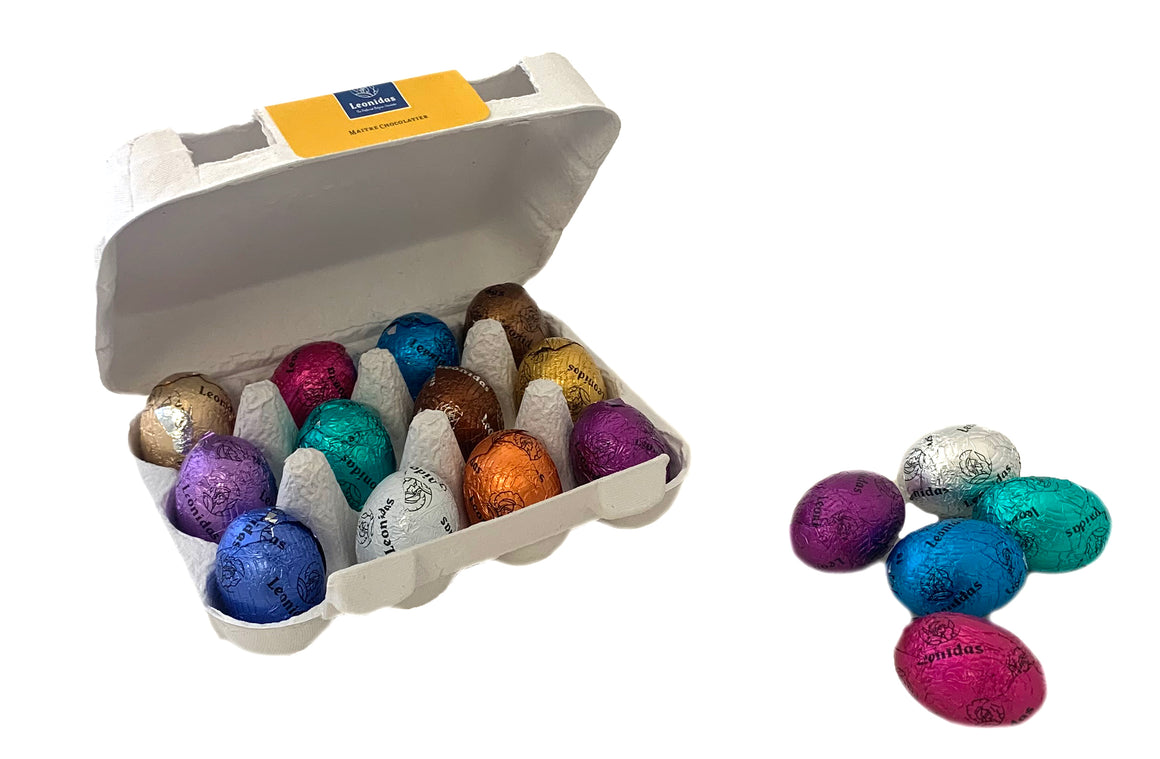 Leonidas Chocolate Eggs Carton - 12 Pieces (Set of 2)