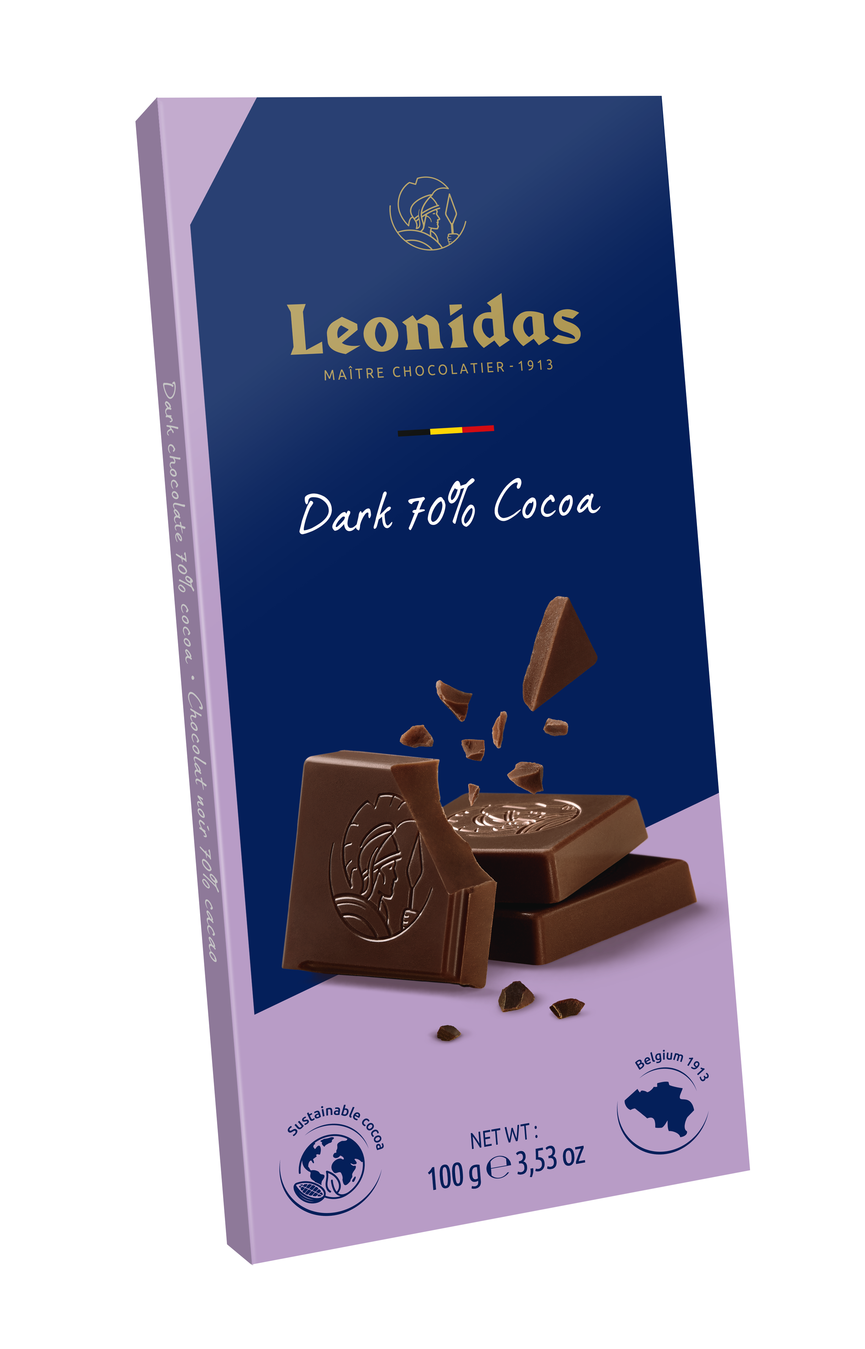Leonidas Dark 70% Cocoa African Origins Bars (6 x 100g) - Leonidas Leonidas Dark 70% Cocoa African Origins Bars (6 x 100g) - Leonidas