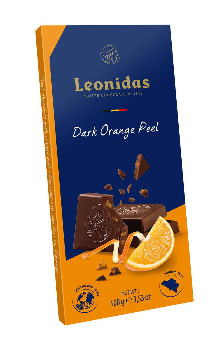 Leonidas Dark 54% Orange Bars (6 x 100g)