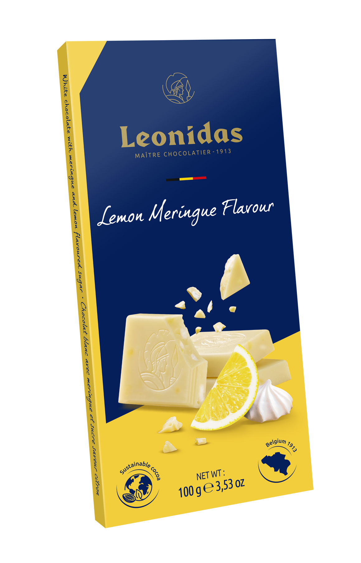 Leonidas White Lemon Meringue Flavored Bars (6 x 100gr)