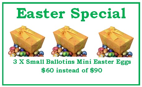 Set of 3 x Half Pound Easter Mini Egg Ballotins