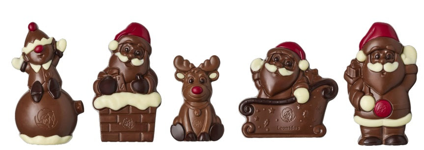 Leonidas Belgian Chocolate Santa 60gr - Set of 2