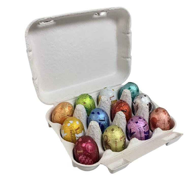 Leonidas Chocolate Eggs Carton - 12 Pieces (Set of 2)
