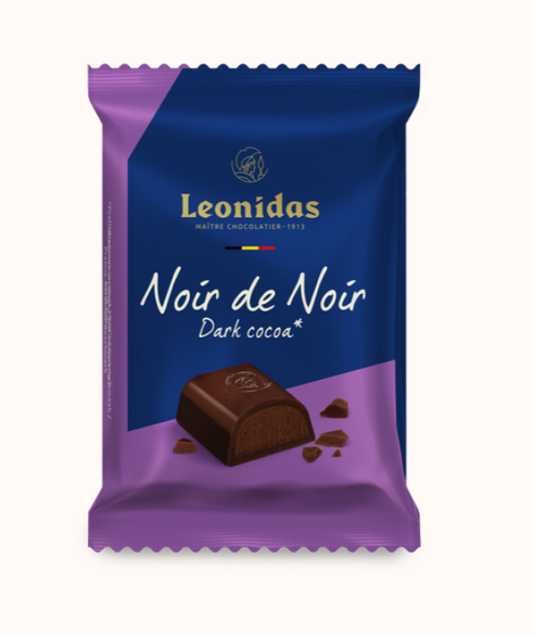 Leonidas Noir de Noir Dark Cocoa Filled Tablet 75gr - Set of 6