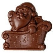 Leonidas Belgian Chocolate Santa on his Sleigh 60gr - Set of 2