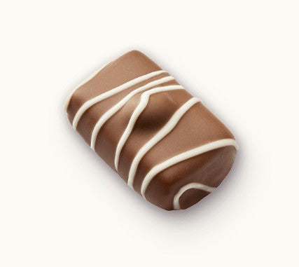 Manon Cafe Nougatina - Milk chocolate drizzled with white chocolate