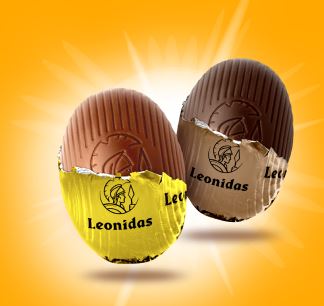Leonidas Egg-shaped Easter Tin filled with Chocolate Easter Eggs