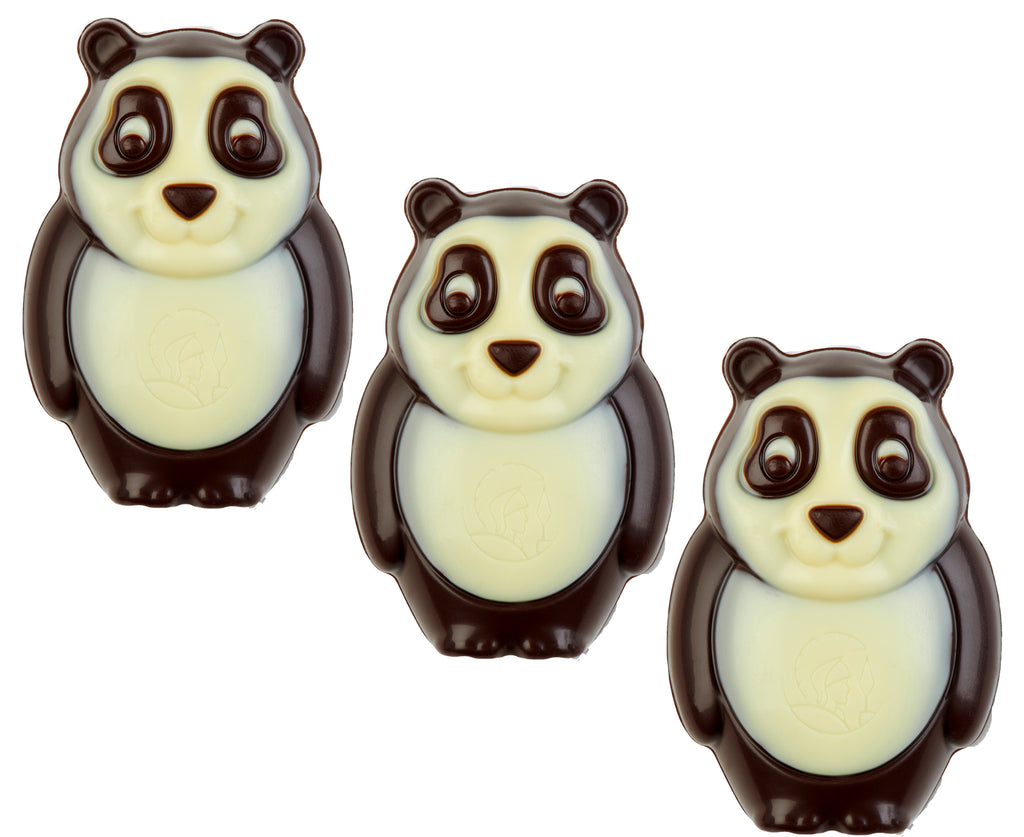Leonidas Wild Animal Collection Dark Chocolate Pandas 40gr - Set of 3