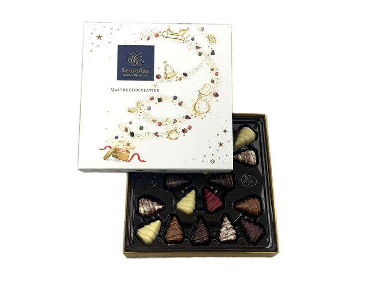 White Holiday Tree Gift Box