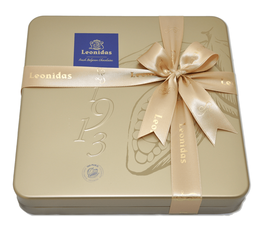 Leonidas 25 Pieces Gold Tin